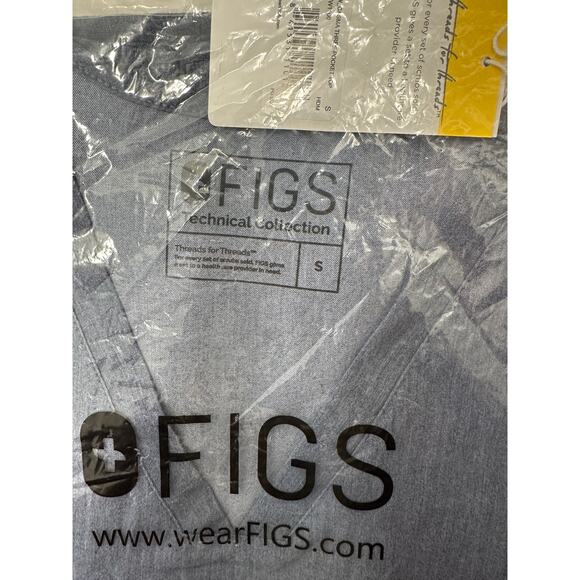 NWT Blue Denim Casma 3 Pocket Classic Fit V-Neck Scrub Top S - Picture 7 of 7